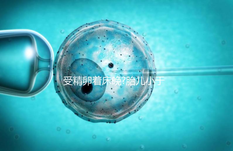 受精卵著床晚?胎兒小于停經(jīng)時間,分析：卵子精子結合晚